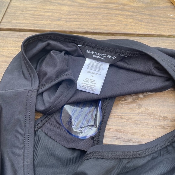 Carmen Marc Valvo
4Twisted Ties High Waist Bikini Swim Bottom L Black slimming - Picture 9 of 9